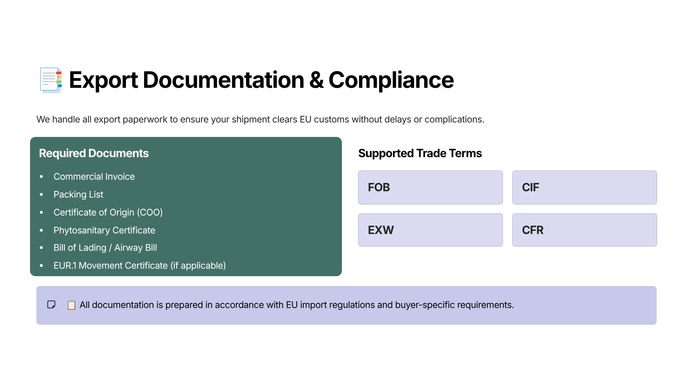 10 Export Documentation and Compliance