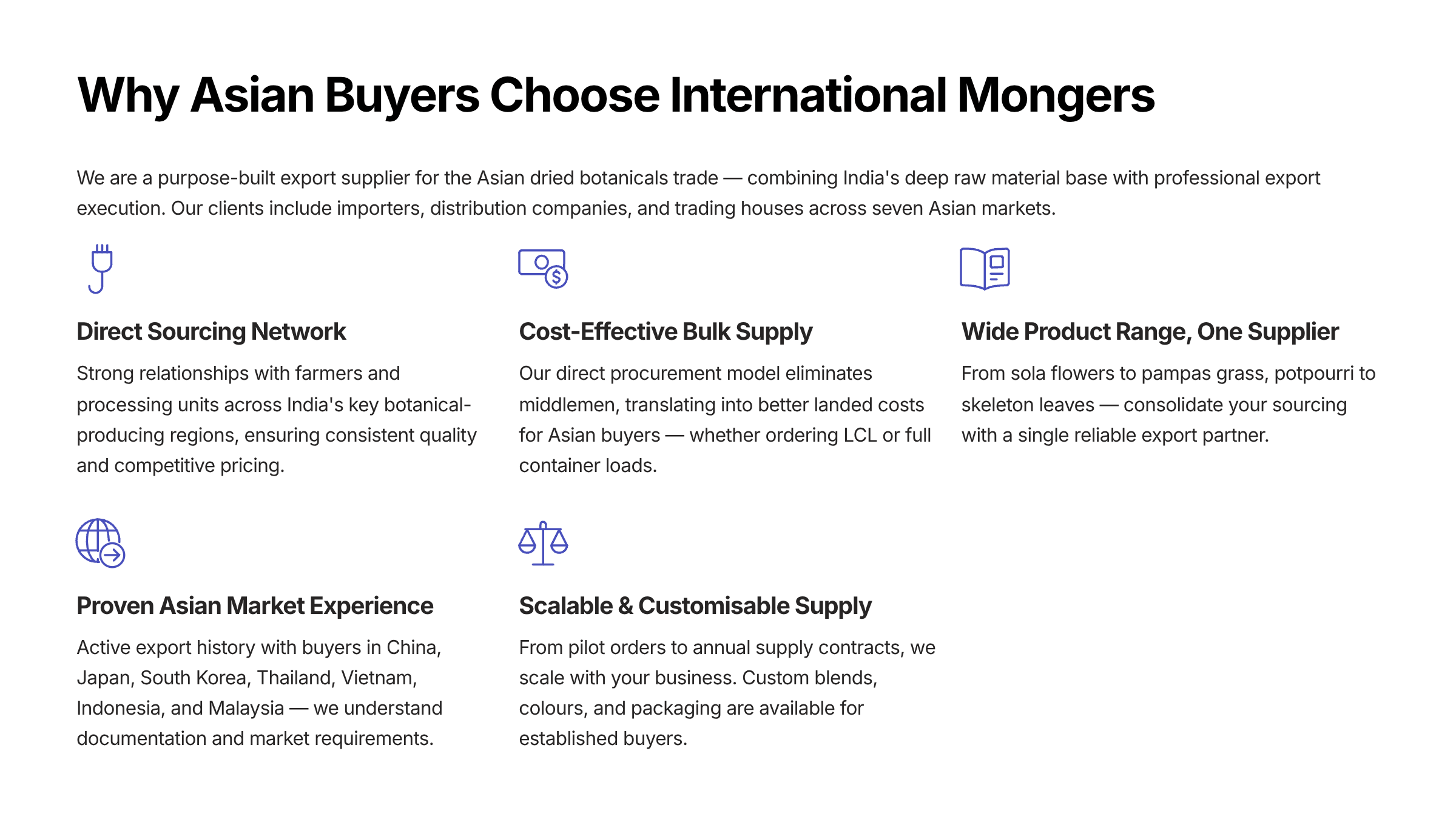 11 Why Asian Buyers Choose International Mongers