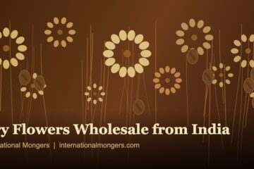 Dry flowers wholesale supplier India – natural dried botanicals including sola flowers, lotus pods and palm leaves exported by International Mongers